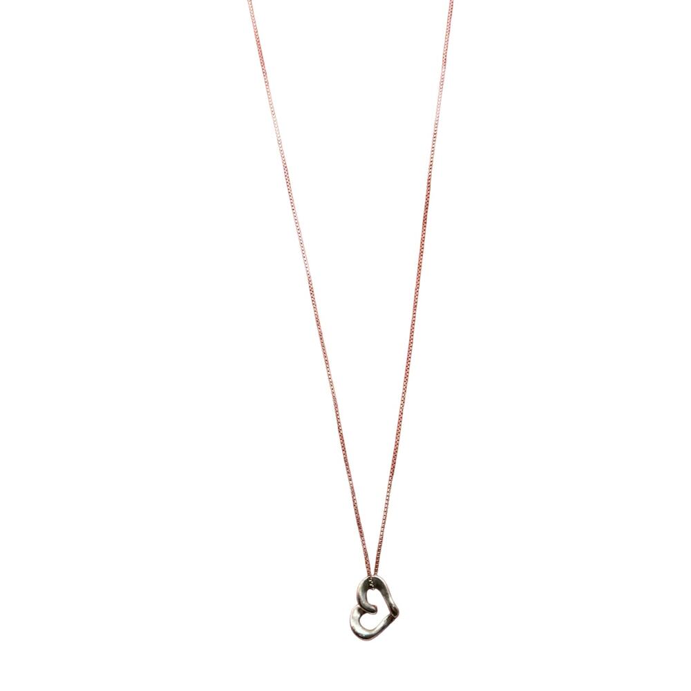 925 Heart Pendant Necklace Size 25 inch Chain